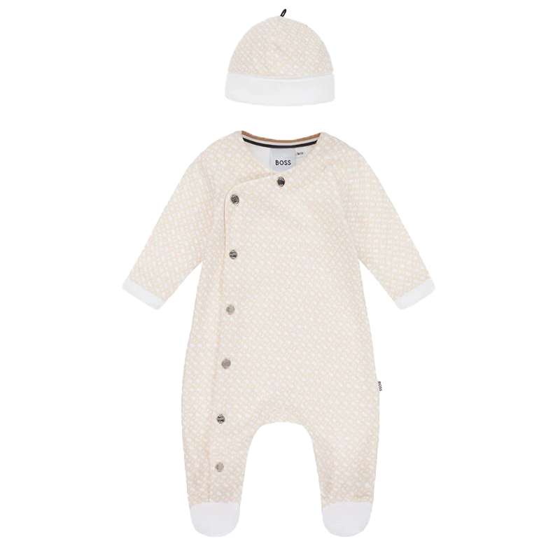 Hugo Boss Baby Boy's Stone Hat & All-In-One