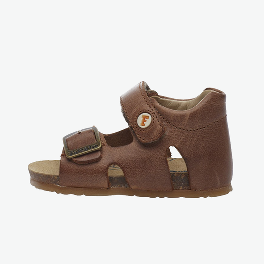 Falcotto Boy's Brown Leather Buckled Sandals