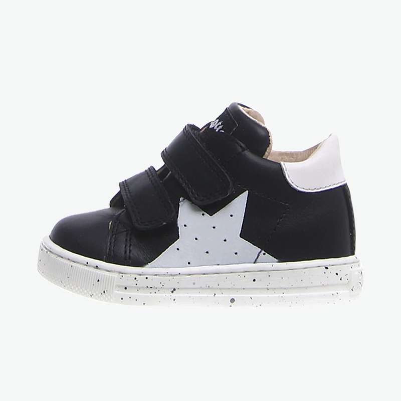 Falcotto Boy's Black & White Venus Trainers