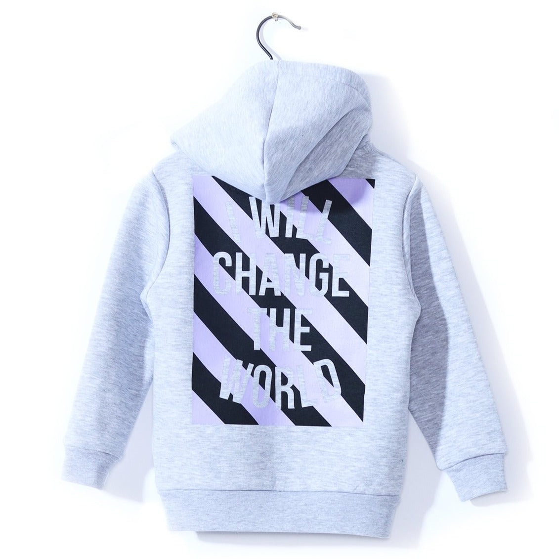 Sometime Soon Boy's Grey Melange Moreno Hoodie