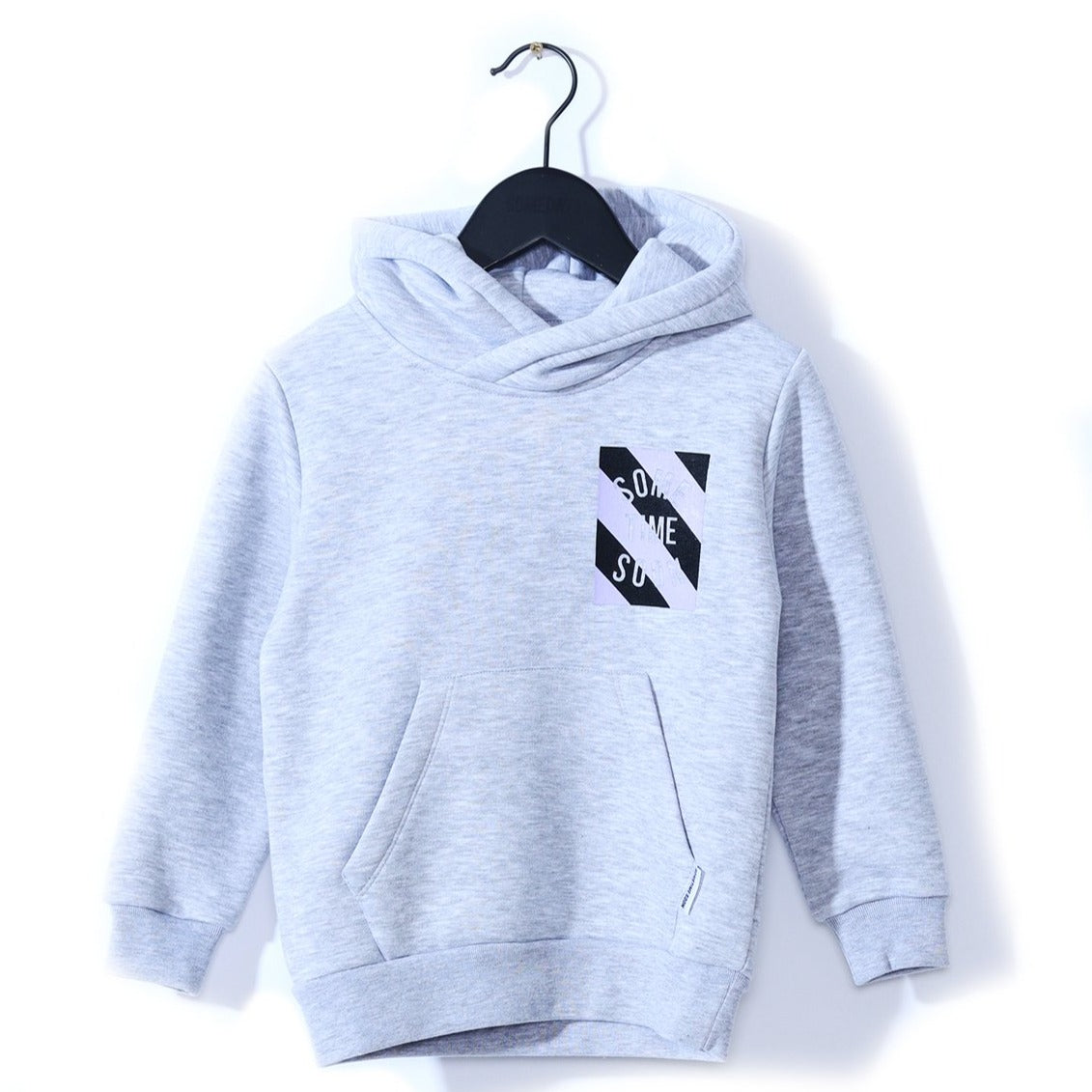 Sometime Soon Boy's Grey Melange Moreno Hoodie