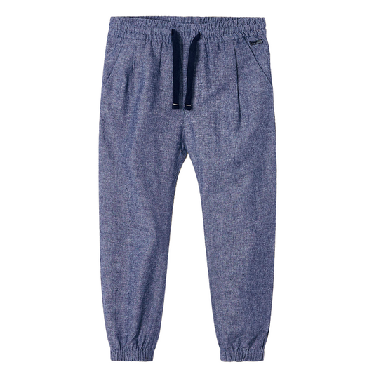 Mayoral Boy's Blue Linen Joggers