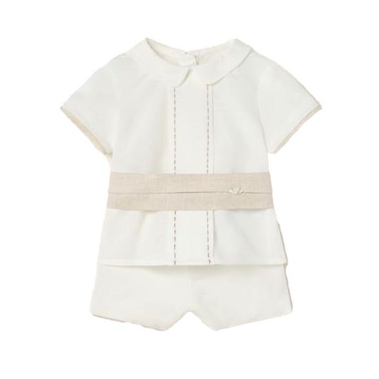 Mayoral Baby Girl's Natural 2-Piece Linen Set