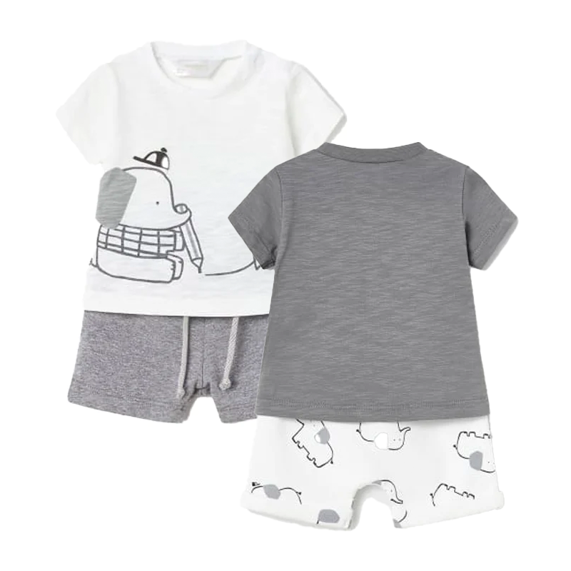 Mayoral Baby Boy's Grey 4-Piece Sustainable Cotton Set