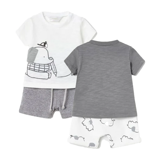 Mayoral Baby Boy's Grey 4-Piece Sustainable Cotton Set