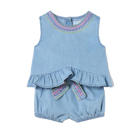 Mayoral Baby Girl's Denim 2-Piece Set