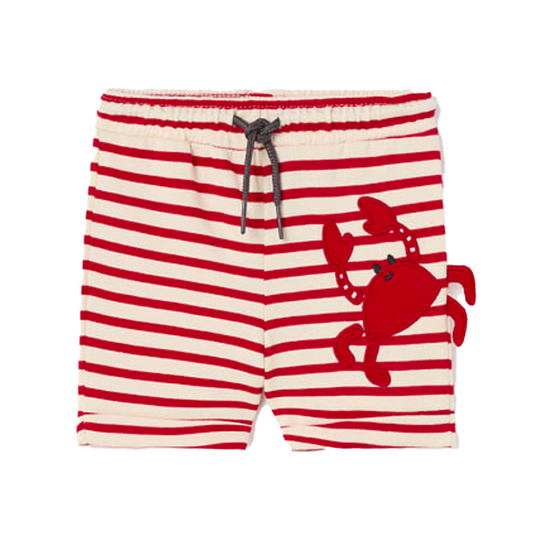 Mayoral Basby Boy's Red Stripe Embroidered Shorts