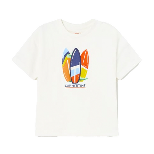 Mayoral Baby Boy's Cream Summertime Interactive T-Shirt