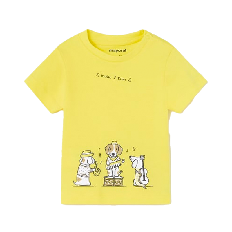 Mayoral Mayoral Baby Boy's Lemon ECOFRIENDS Animal Print T-Shirt