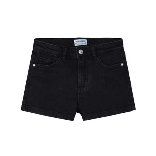 Mayoral Girl's Black Denim Shorts