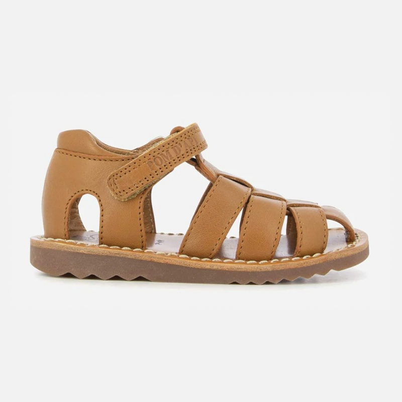 Pom D ApiBoy's Camel Leather Waff Papy Sandals