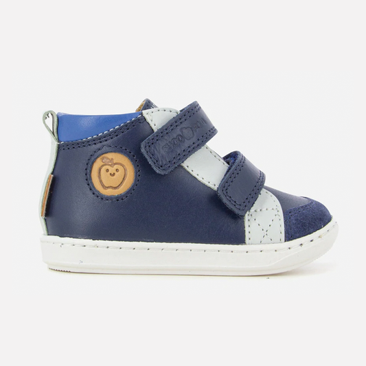 Pom D Api Baby Boy's Navy & Cobalt Bouba New Scratch Trainers