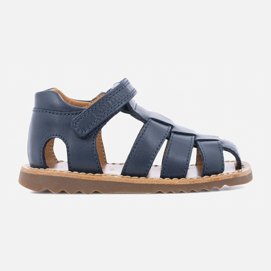 Pom D Api Boy's Marine Leather Waff Papy Sandals