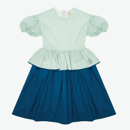 The Middle Daughter Girl's 'Pep Talk' Ice Cube & Riviera Blue Dress