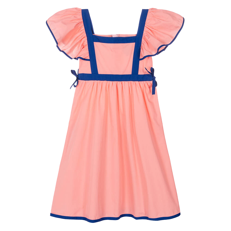 The Middle Daughter Girl's Taramasalata Pink 'Rub Shoulders' Dress