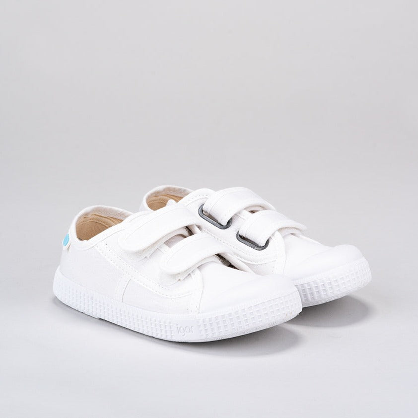 Igor Unisex White Velcro 'Berri' Trainers