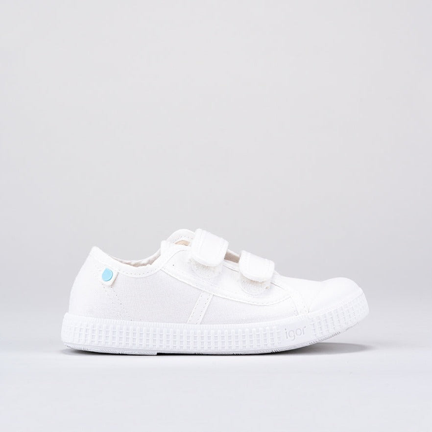 Igor Unisex White Velcro 'Berri' Trainers