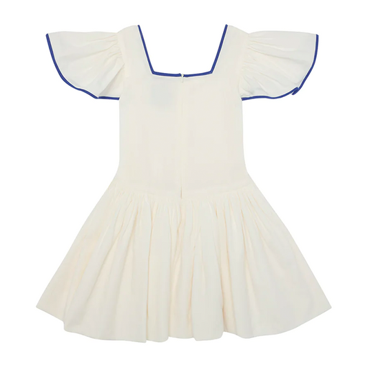 The Middle Daughter Girl's Sea Salt 'Square The Circle' Dress